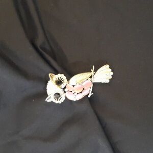Crystal Owl Brooch